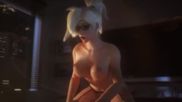 Treatment ;) Mercy Overwatch (porno, gif, 3d, 18+, porn, gif, 3d, hentai)