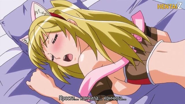 When she changed into a cat costume Hentai