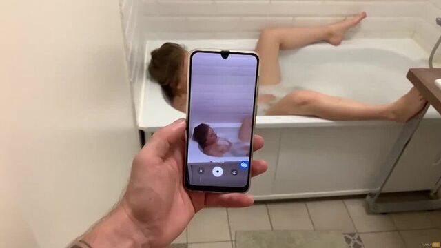 Caught a girl in the bathroom