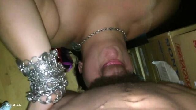 throat_blowjob_at_warehouse. [homemade and amateur porn video, private, sex]