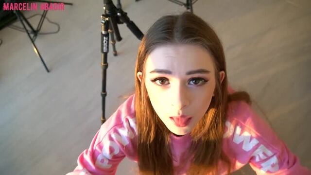 Blowjob and facial Marcelin Abadir