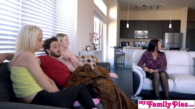 [Bratty Sis channel] StepBro Almost Caught Fucking His Teen Sisters xhamster.com Brother shamelessly fucks two sisters in front of mom