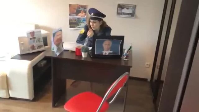 Porn with Putin and Navelny sentence for reposting fucking a policewoman