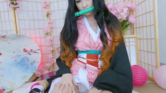 Nezuko wants to suck dick - Nezuko Kamado Demon Slayer Part 1 [Anime, Cosplay, Demon Slayer Blade, Nezuko]