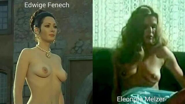 Nude actresses (Edwige Fenech p.21, Eleonore Melzer p.1) in sex scenes