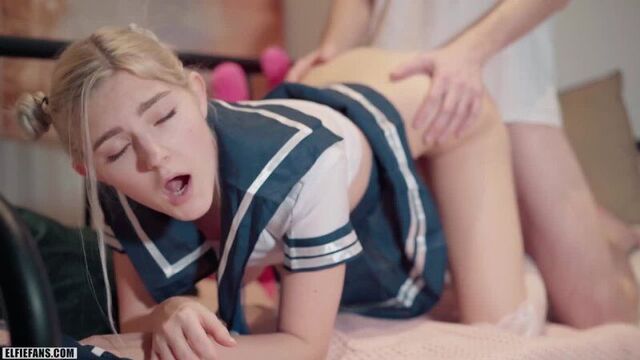 Kawaii slut gets cum in pussy and mouth games in costumes blowjob doggy style from behind hard porn Eva Elfie Eva Elfie Eva Elfie rus