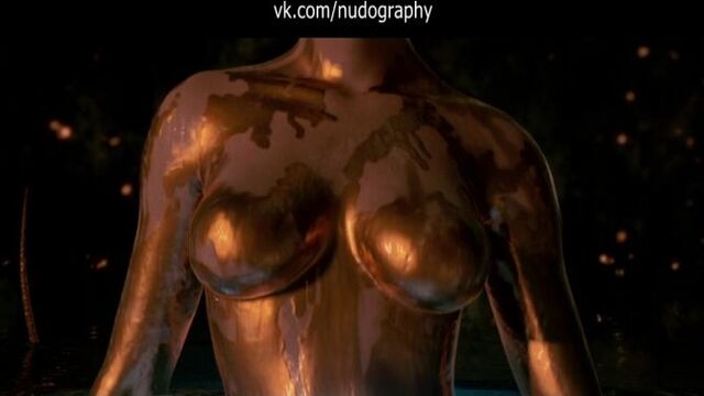 Angelina Jolie naked in the animated film "Beowulf" (Beowulf, 2007, Robert Zemeckis)