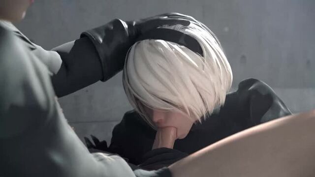 2B Nier Automata (porno, gif, 3d, 18+, porn, gif, 3d, hentai)