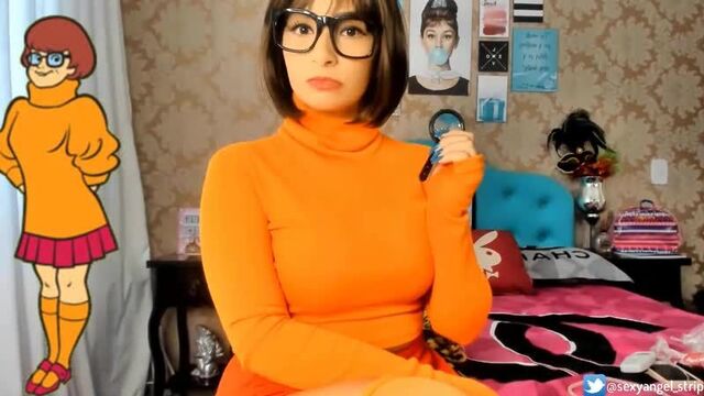 cosplay velma scooby doo, joi, jerk off instruction, velma, velma scooby doo porn, cosplay manuelly Raquel