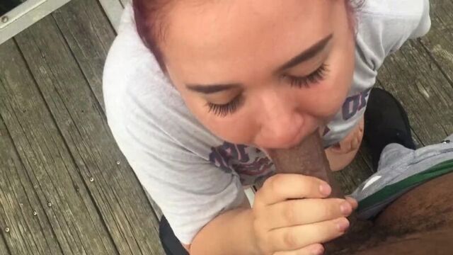 Passionate plump chick makes a good "amlet" (bbc bbw cum in mouth blowjob blowjob porn cum in mouth)