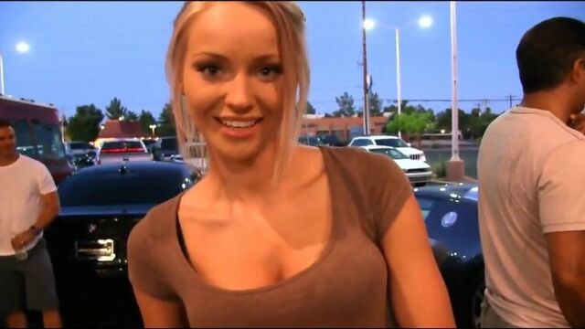 Uninhibited blonde Staci Carr/ Public Blonde Staci Carr