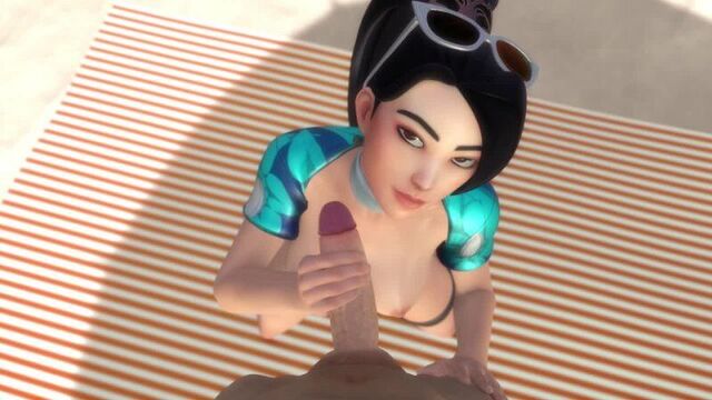 (Sound) Sage pov oral - Beach BJ ver.2 [Valorant, Shido3D;Porn;Hentai;R34;Sex;4K;Blender;porn;hentai;valorant]
