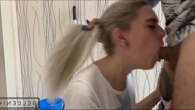 RUSSIAN SPEECH - young sexy bitch sucked and sat on dick wet pussy blowjob cunnilingus 2020 russian webcam sex anal incest