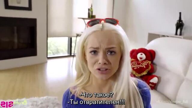 Fucked my sister on Valentine's Day - (sister, incest, brother, porn in Russian, porn with Russian translation, blowjob, full translations)