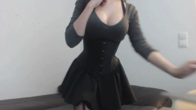 Hot girl with a gorgeous ass and tits in a skirt and tights (pantyhose girl sexy stocking ass tits brazzers teen)