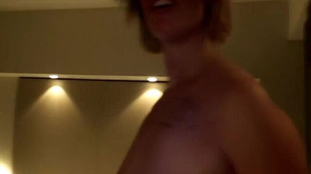 The husband films his slut wife as she goes to fuck a black man and as he cums in her.
