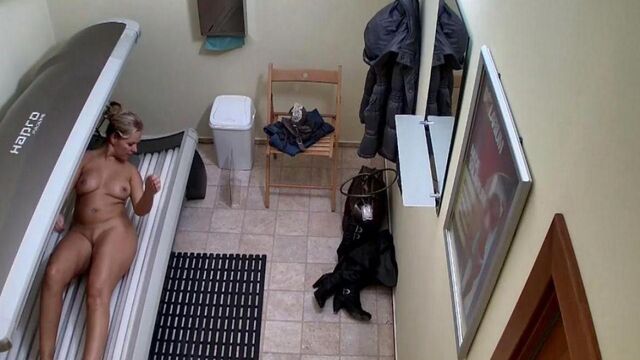 Hidden camera in a solarium in the Czech Republic