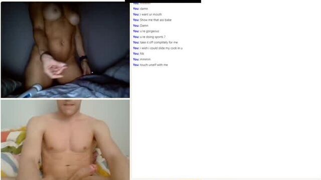 A hungry mommy in a sex video chat cumit flowed at the sight of a dick and undressed on webcam so that I would cum on her