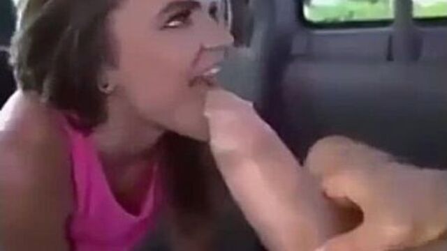 The cocky Russian bald man seduced the young fool with his size and shoved an incredible dick into her crack and mouth in the car.