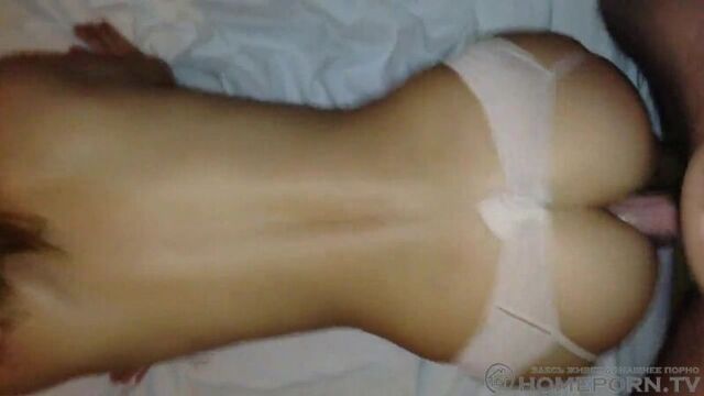 anal sex with a curvy young girl in stockings. A man fucks someone else's wife and films it on camera. Dick between the buns, I like it there