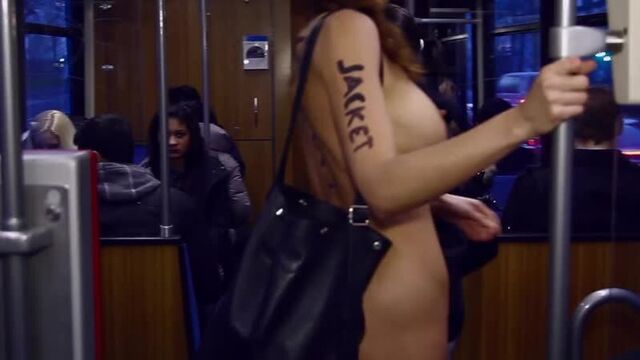 Naked Milo Muare in public transport (Erotica, 18+)