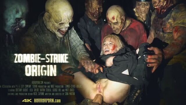 Strike the zombie lair. (porn, horror)