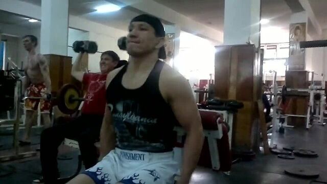 Kuat Khamitov in the gym!