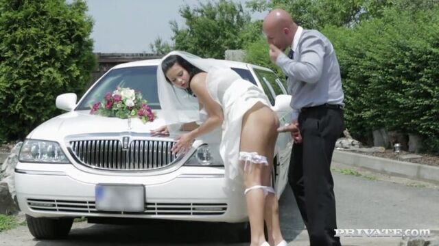 The witness fucked the bride at the wedding in the pussy and ass [Porn and Sex 18+]