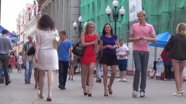 Porn casting (18+) presents: Porn casting on Old Arbat: