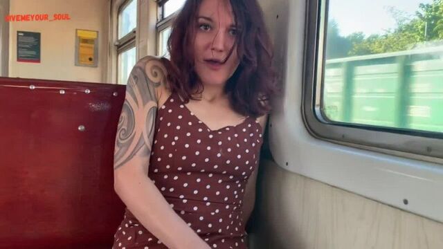 Girl Tries To Hold Back Her Moans... | Porn in Public | Public Porn | Porn on the Street | Quiet Moan 18+ Redhead almost gets fucked