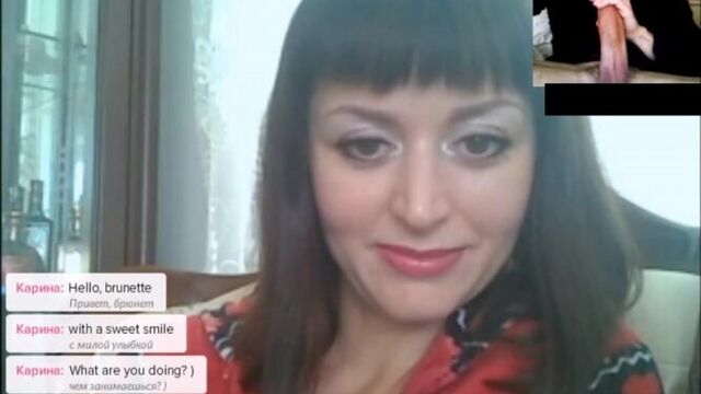 Chat Roulette - reaction to a big dick