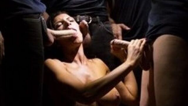 Robbers fuck housewife Romi Rain in a crowd, sex, group porn BDSM, fuck, blowjob, rape [FULL HD 1080 Sex porno]